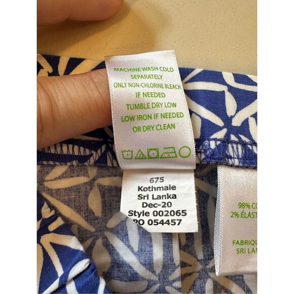 Lilly Pulitzer Ocean View 5” Pull-On Shorts Blue Women’s Sz L - Picture 9 of 9